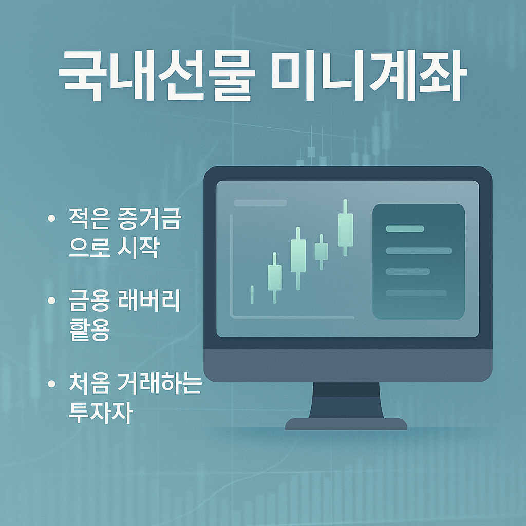 소액으로 시작하는 국내선물 미니계좌 개념 설명 인포그래픽